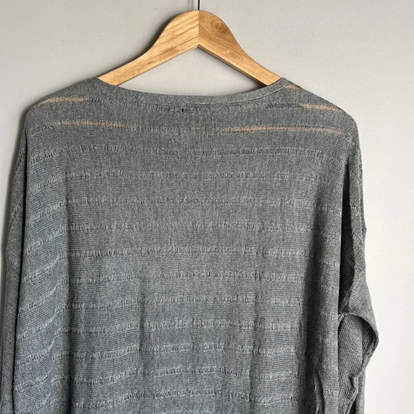 Eileen Fisher Gray Crew Neck Sweater - Picture 8 of 11